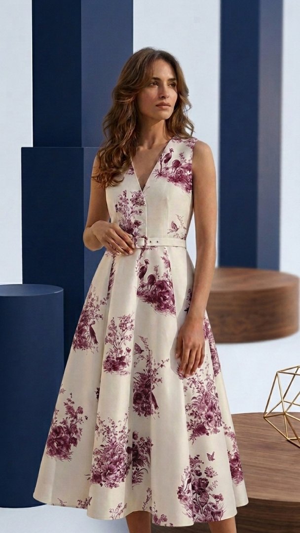 Robe Jardin — Toile de Jouy