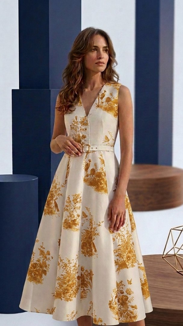 Robe Jardin — Toile de Jouy