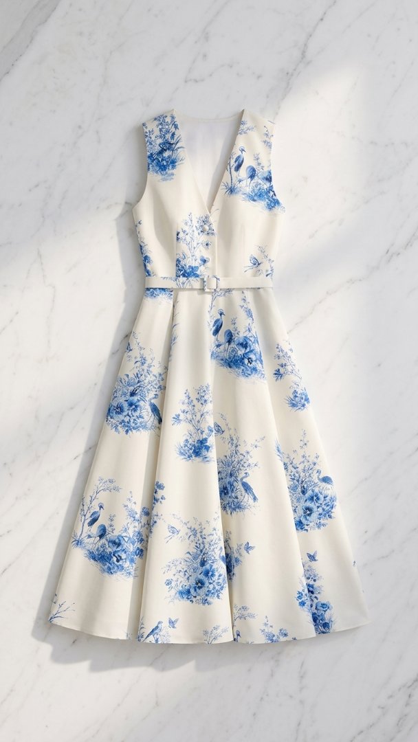 Robe Jardin — Toile de Jouy