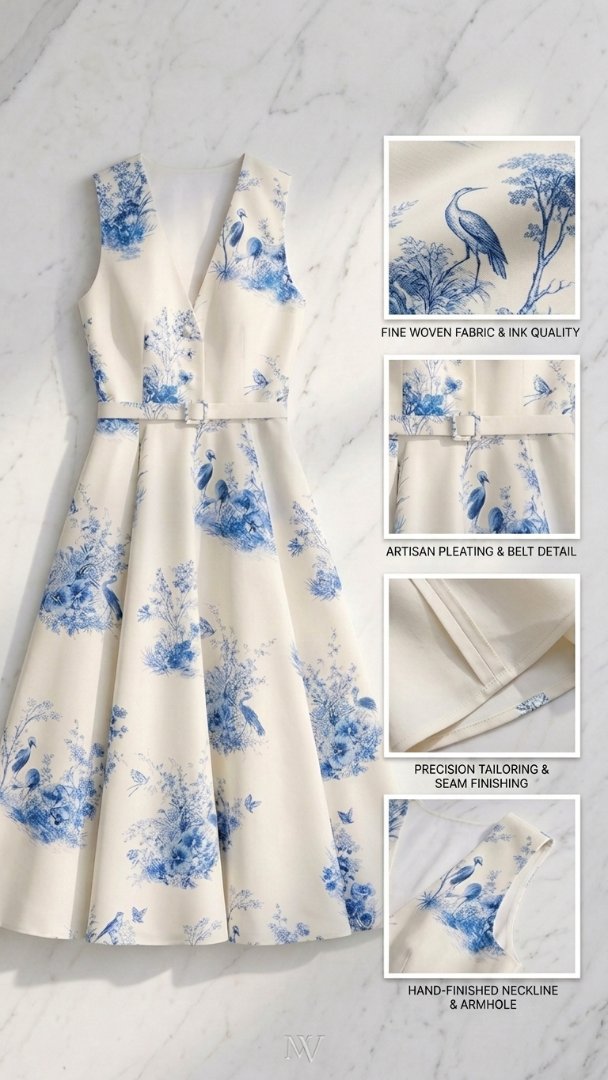 Robe Jardin — Toile de Jouy